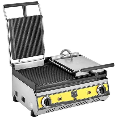 Çift Kapak Oluklu Elektrikli Tost